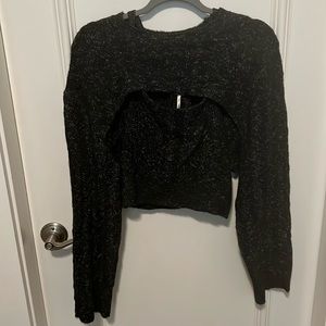 Free people size small sweater shrug and tank top set